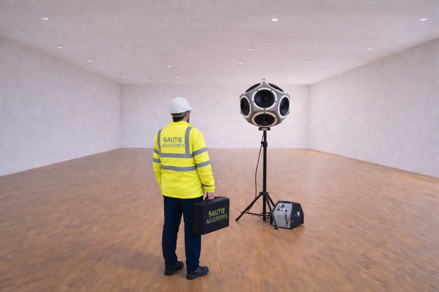 Acoustic field testing in progress